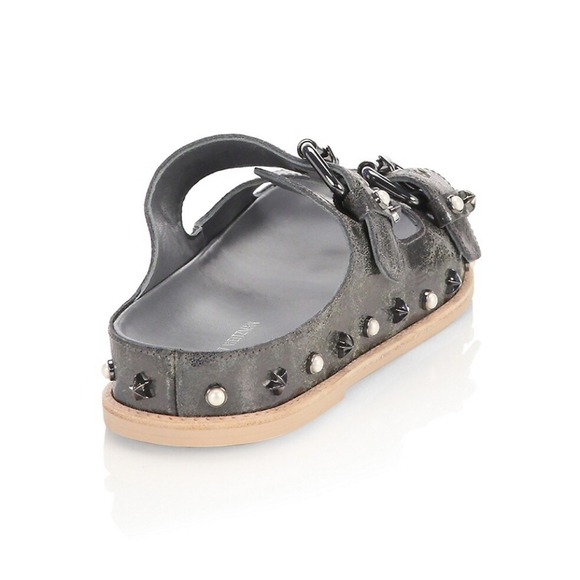 Stuart Weitzman Sandbar Leather Sandals - Picture 7 of 15